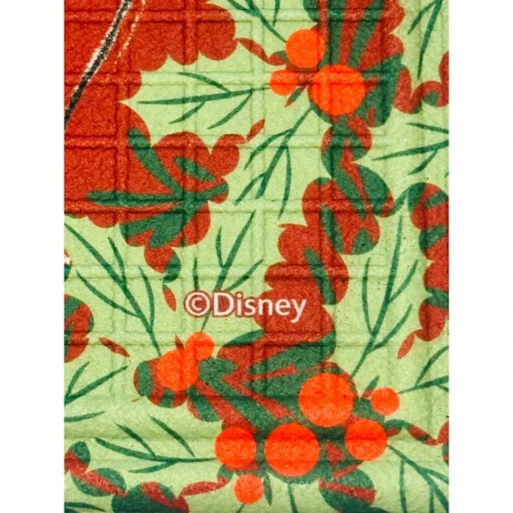 Disney Mickey Minnie Mouse Christmas Holiday Rubber Doormat 18X30